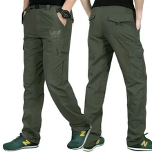 Мужские летние быстросохнущие штаны, водонепроницаемые армейские военные штаны, мужские уличные тактические брюки, 4XL Pantalon Homme