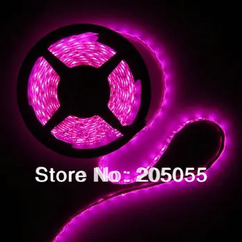 

16.4ft 5M 300 LEDs 5050 LED SMD Strip PINK Flexible Light 60leds/Meter Waterproof IP65 For Car Auto 12V DC