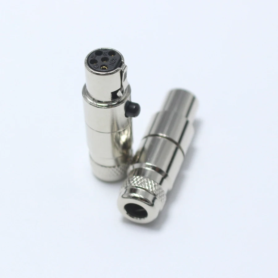 1 шт. Mini XLR 5 Pin Female jack маленький XLR 5 P Аудио разъем металлический микрофон разъем микрофонный адаптер для OD5mm кабель