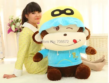 

huge 110cm naughty monkey plush toy,throw pillow Chirstmas gift s0718