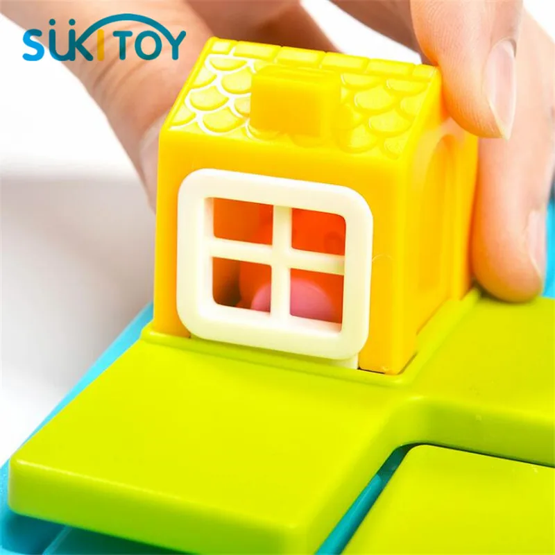 Smart Hide&Seek Board Games Three Little Piggies 48 Challenge with Solution Games IQ Training Toys For Children Oyuncak Smart Hide&Seek Board Games Three Little Piggies 48 Challenge with Solution Games IQ Training Toys For Children Oyuncak
