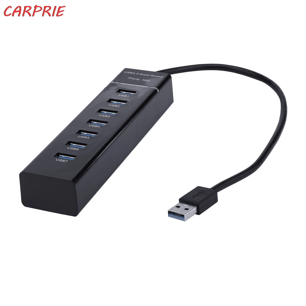 CARPRIE тонкий Размеры дизайн USB3.0 сверхскоростной 7 Порты и разъёмы 5 Гбит/с usb