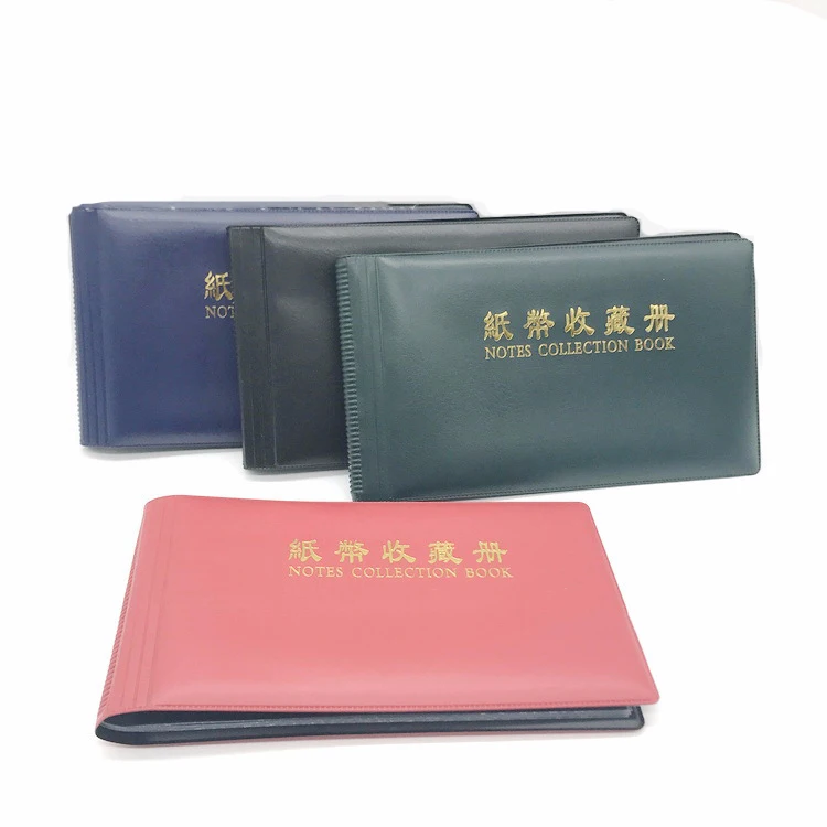 

20 Pages photo Album Paper Money Album Holders Currency Banknote album for coins Collection Storage Pocket photoalbum Coin Album