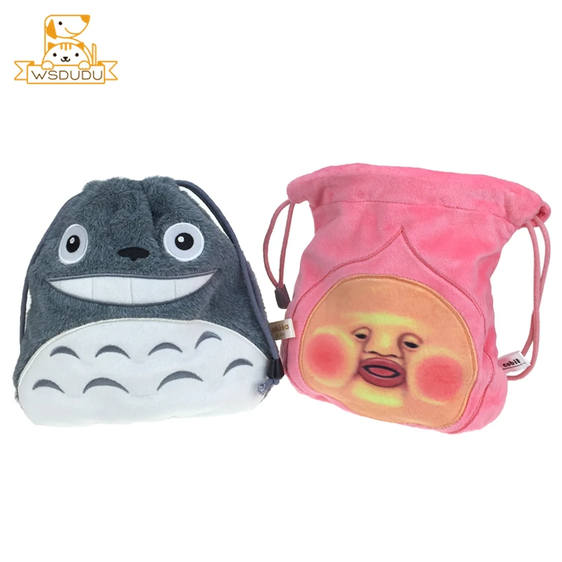 Сумка на шнурке totoro stitch Kobito плюшевый Чехол кошелек сумка чучело Кукла Монета чехол мультфильм милый мини Ткань Хлопок Чехол