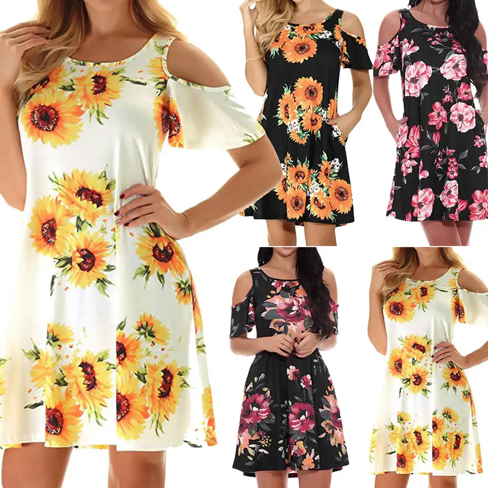 sunflower sundress plus size