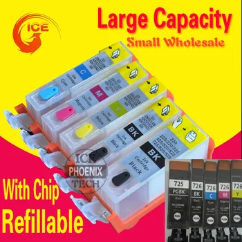 

For Canon MG5170 MG5270 MG5370 MG 5170 MG 5270 MG 5370 Printer Ink Cartridges Refillable PGI-725 PGI725
