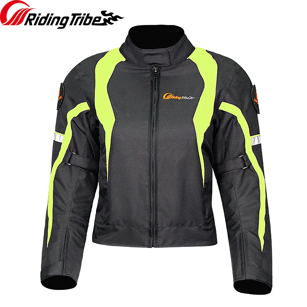 Riding Tribe Женская мотоциклетная куртка зимняя одежда полный сезон Водонепроницаемый Светоотражающие Moto Racing пальто Защитная JK-64
