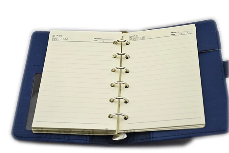 Милые коммерческих Портативный Вкладыш ноутбук A7 шесть отверстий Дневник кожаный Свободные мини-ноутбук sub офисные
