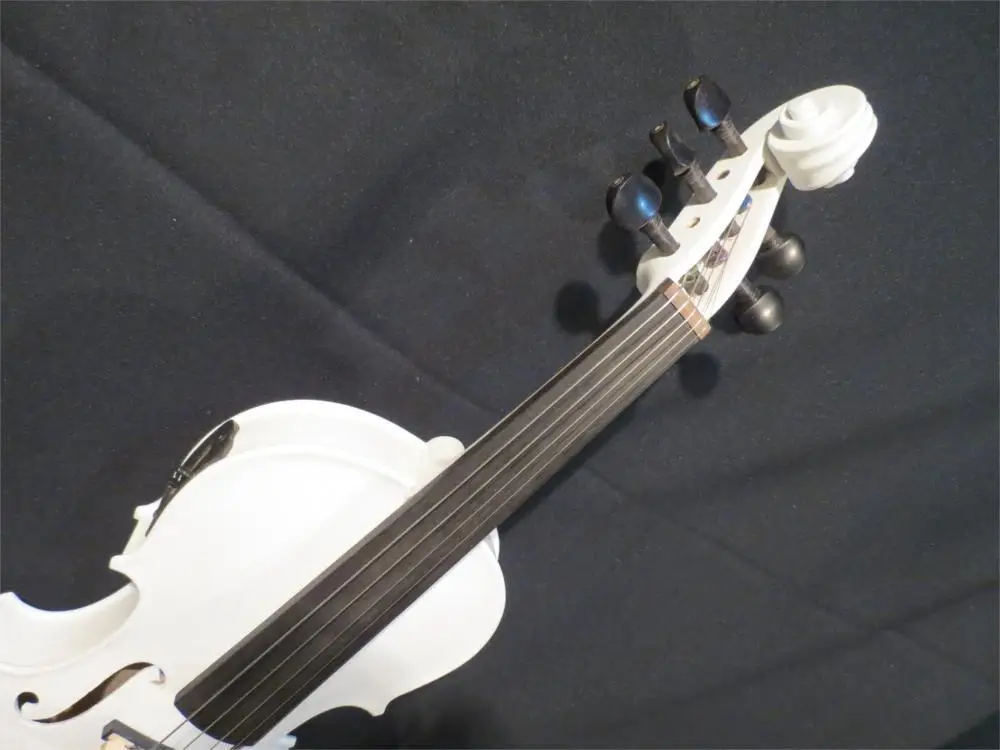White Colors 5 Strings Electric Acoustic Viola 15"16",wonderful Sound
