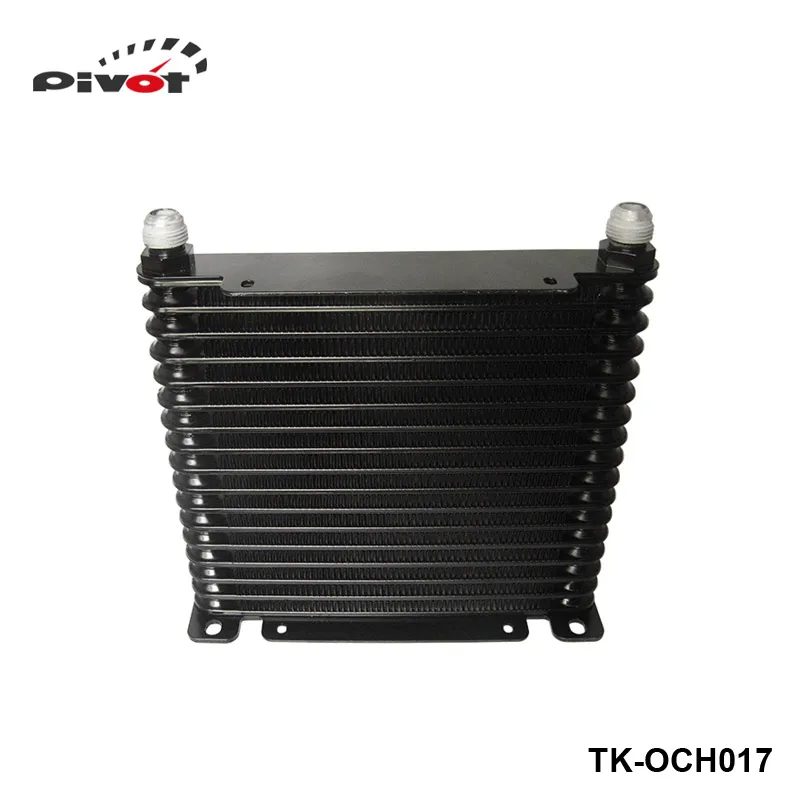 Pivot - NEW UNIVERSAL AN10 17 ROW 32MM ALLOY RACE DRAG DRIFT BLACK OIL COOLER TK-OCH017