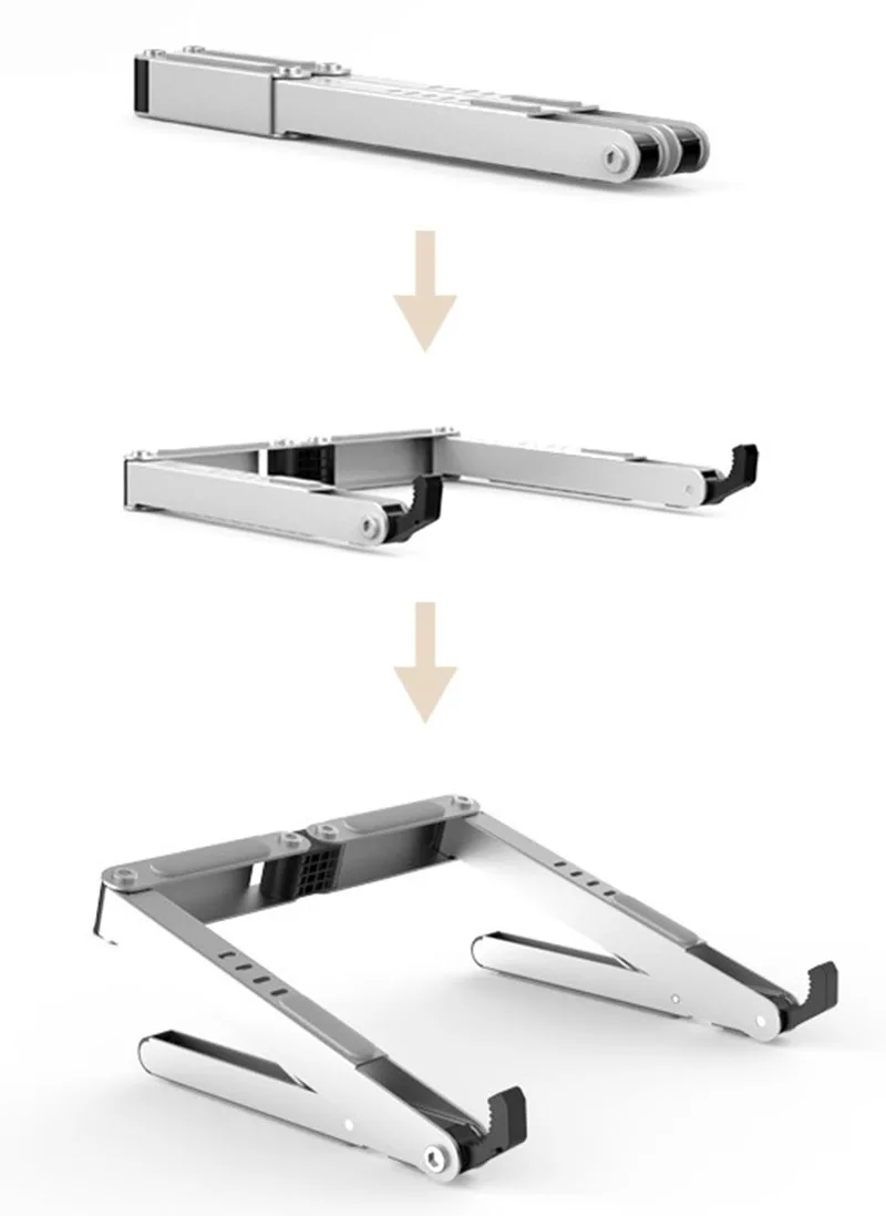 Подставка для ноутбука из алюминиевого сплава, портативная Регулируемая компьютерная подставка, высокое качество, подставка для телефона, ноутбука, калькулятор, подставка для книг