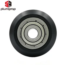 10 pces v-slot plástico roda pom com rolamentos w tipo passivo roda redonda engrenagem de polia mais lenta para cnc openbuilds impressora 3d parte