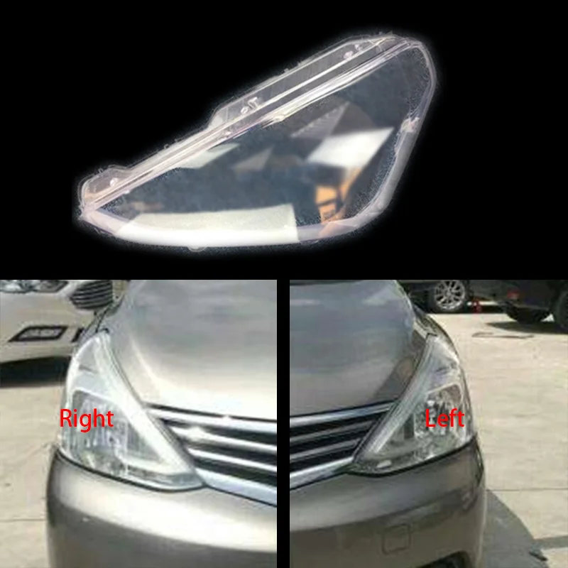 

For Nissan LIVINA 2013-2015 Headlight Cover Headlamp Shell Glass Lens Lampshade Transparent Shade Mask