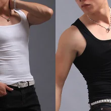 Маленький жилет, мужской жилет, мужской жилет с квадратным воротником, грубая нить, облегающая Мужская нижняя рубашка