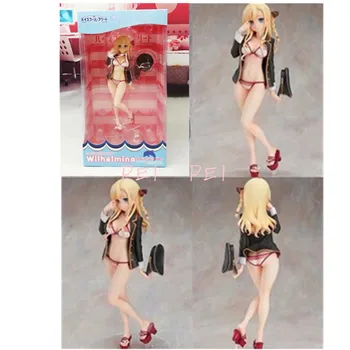 

8.6'' High School Fleet Wilhelmina Braunschweig 1:8 Swimsuit VER. PVC Anime Sexy Figures Collectible Model Toy 22 CM BOX P1448