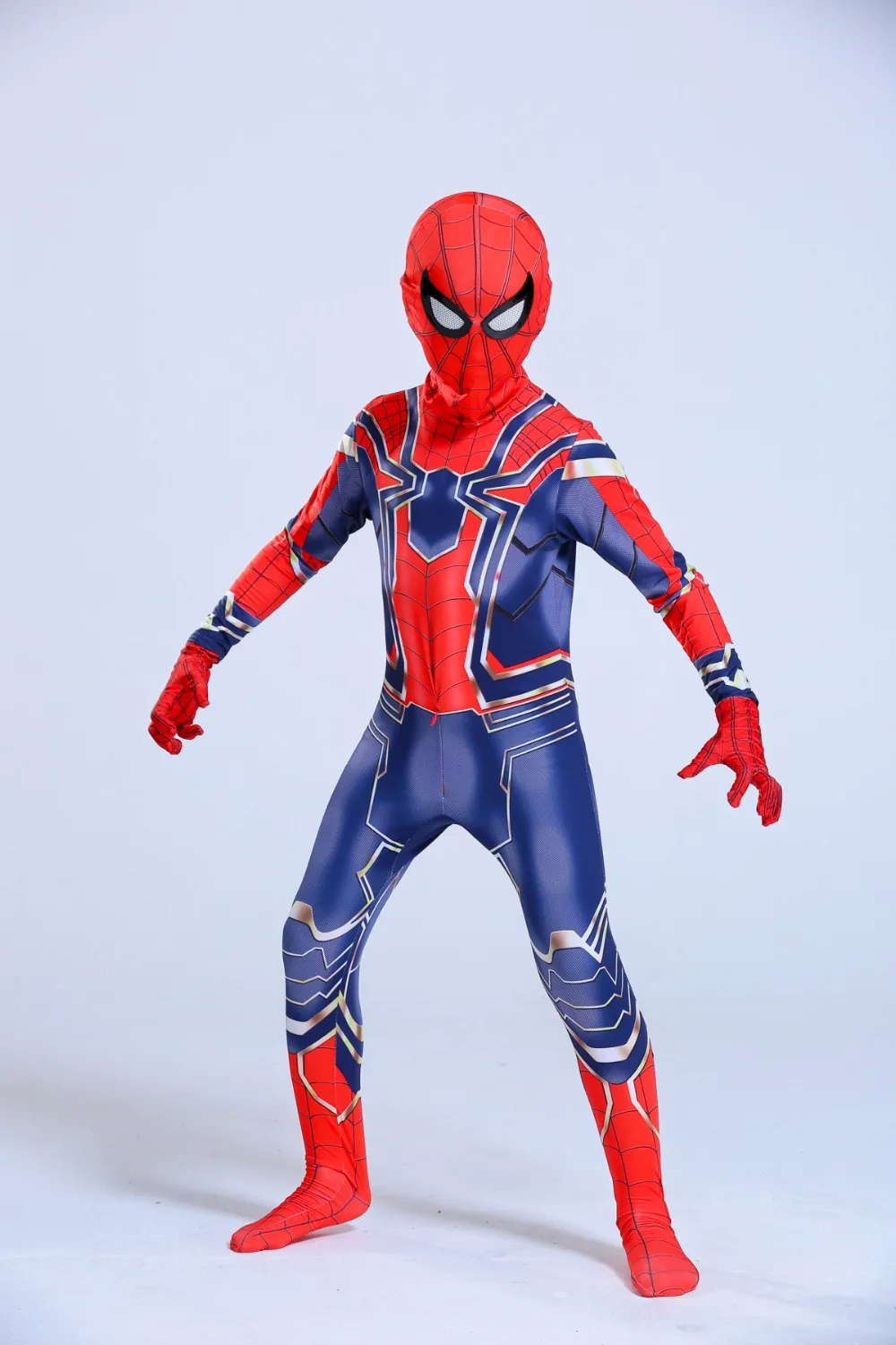 

Avengers Iron Spiderman Costume Spider Man Suit Spider-man Halloween Costumes Men Adult Kids Spider-Man Cosplay Clothing