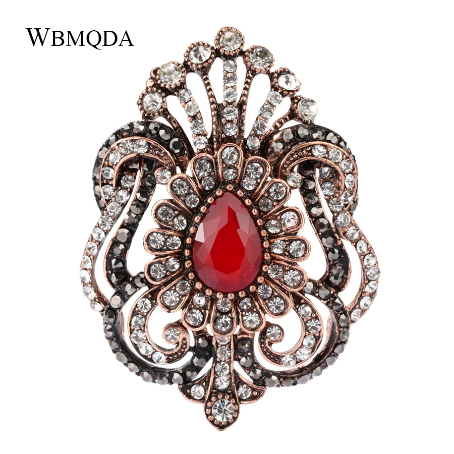 New Royal Flower Brooches For Women Turkish Jewelry Acessorios Antique