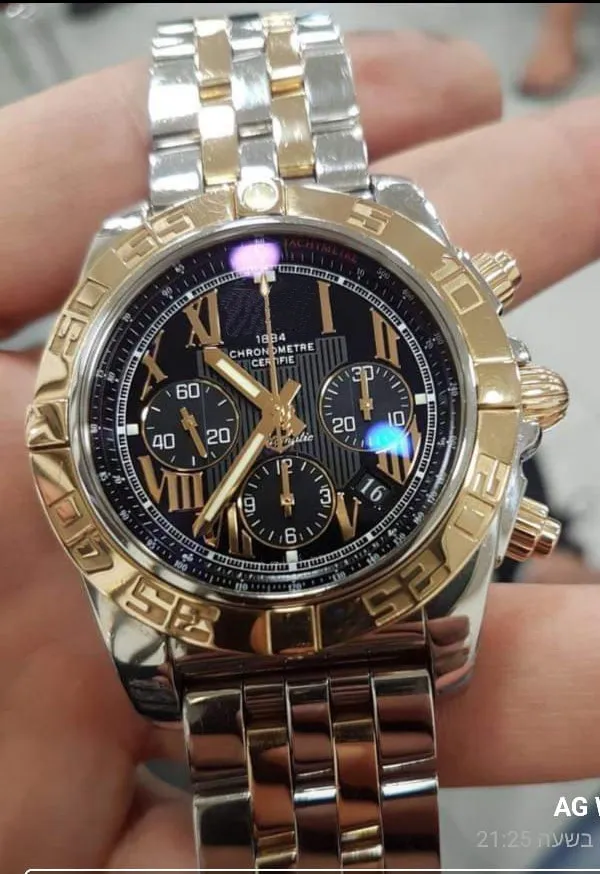 

Luxury Brand New Chronograph Men Stopwatch Sapphire Crystal Silver Gold Stainless Steel Black Blue Leather Sport Watches AAA+