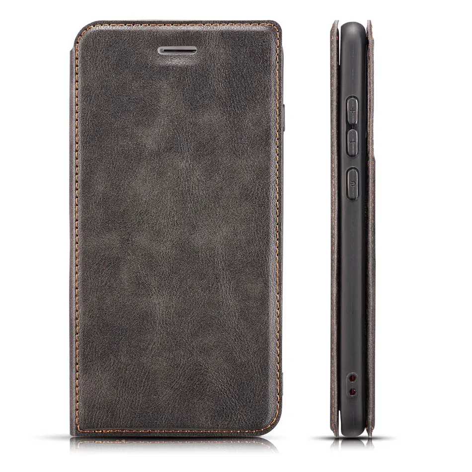 Black Grey Магнитная кожа флип Чехол чехол для Xiaomi redmi 6A чехол для телефона Xiaomi redmi 6 K20 Pro Note 7 Note 6 pro redmi 6 pro - Цвет: Black Grey