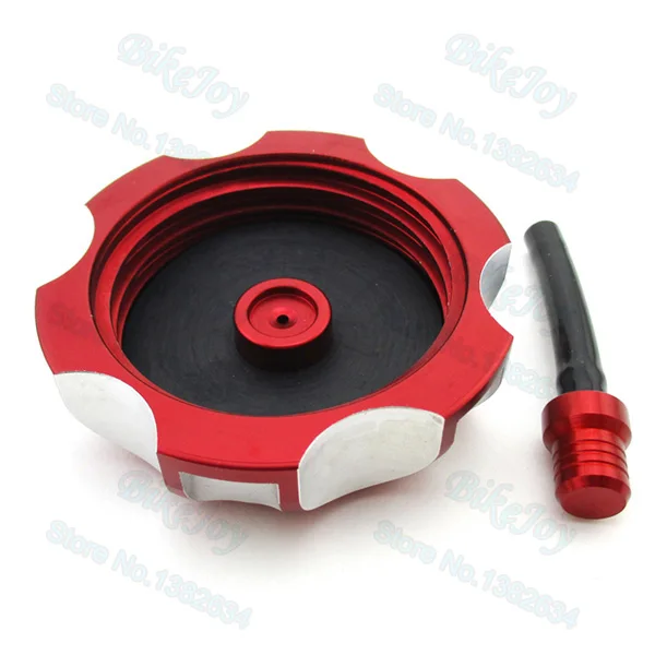 Aluminum CNC Gas Fuel Tank Cap Cover Red For Pit Dirt Bike KX250F