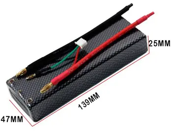 

7.4V 4200Mah 2S 35C RC Rechargeable LiPo Battery AKKU Car RC10B4 RC10T4 Evader
