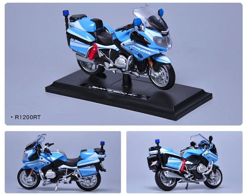 Maisto 1:18 BMW Yamaha полицейский Мотоцикл серия Silvardo авторизованный имитационный сплав модель мотоцикла игрушечный автомобиль