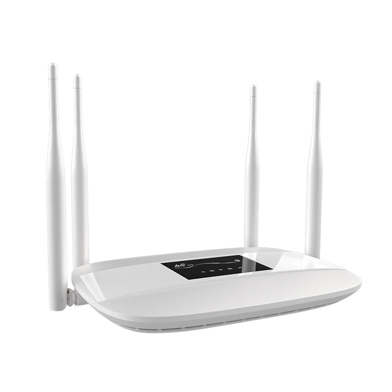 TIANJIE 4G LTE CPE Wifi Router Unlocked 300Mbps 4 external antenna Support sim card slot RJ45 LAN Port Hotspot Wireless modems