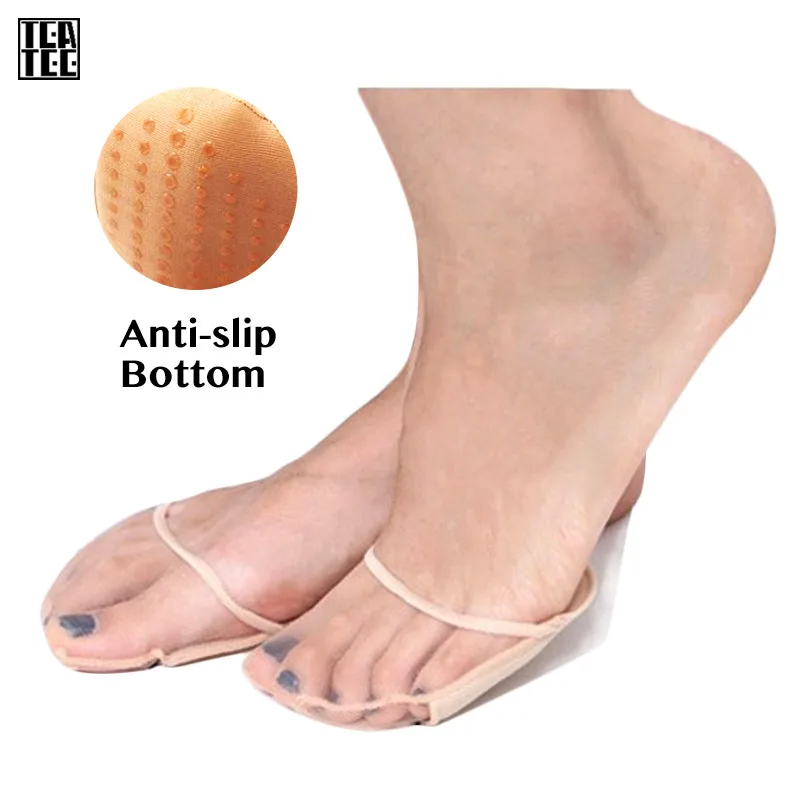Sock insole Anti slip Women's gel insoles Socks Black Skin color