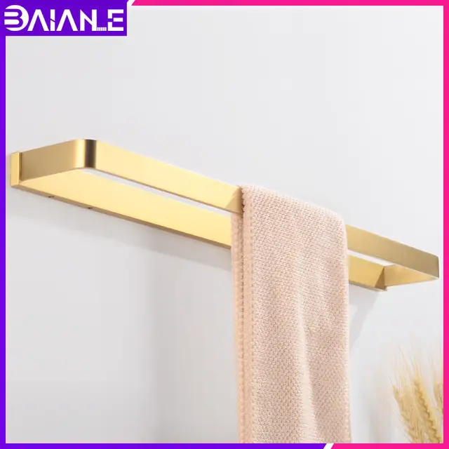 Towel Bar Gold Br Holder Single Wall Mounted Toilet Towel Bar Gold Br Holder