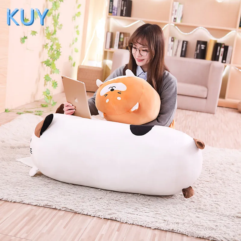 KUY New Hot Super Soft Huggable Stuffed Animal Dog Bear Pig Cat Sunflower  Pillow with Blanket Inside Plush Toy Lovely Kid Gift - AliExpress