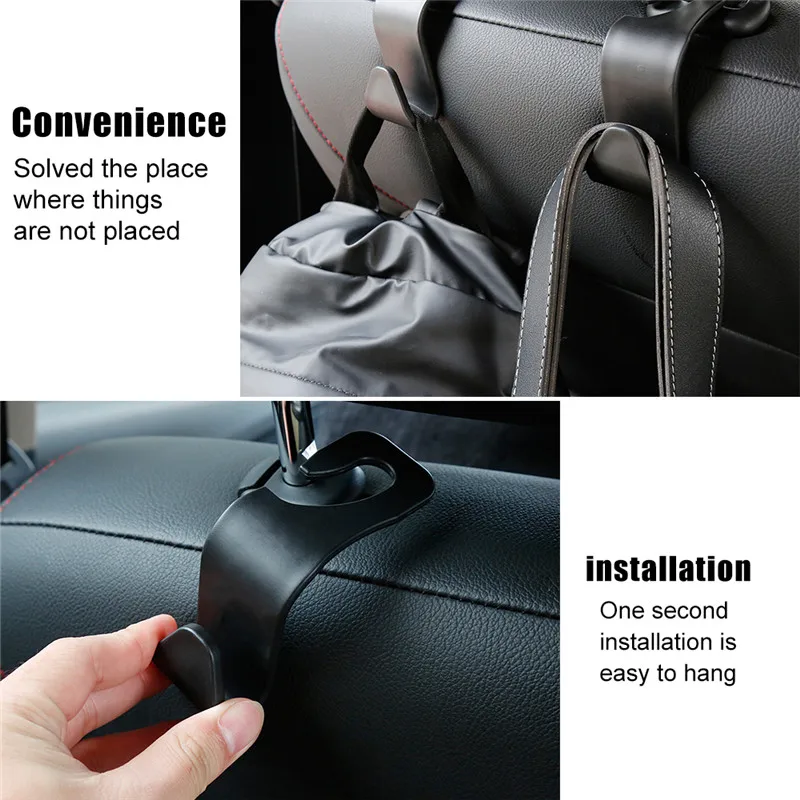 Зажимы крючок для автомобильного сиденья автомобиля подголовник крючок держатель для сумок для автомобиля сумка кошелек Ткань Продуктовый хранение авто крепеж аксессуары