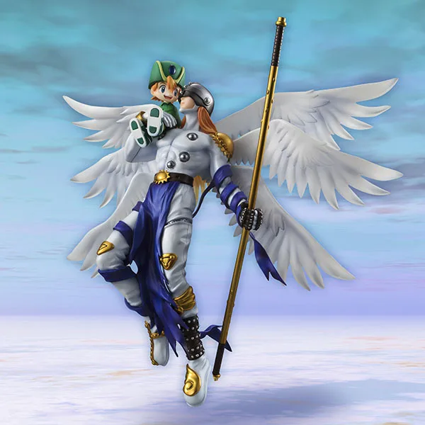 

NEW hot 22cm Digital Monster Takaishi Takeru Angemon Angewomon Yagami Hikari collectors action figure toys Christmas gift doll