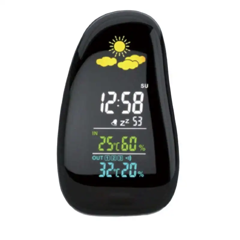 

Weather Station Digital Temperature Monitor Indoor Outdoor Wireless Station Monitoring Temperature,Alarm Clock Calendar,Humidi