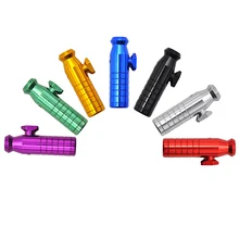 1 шт цветные металлические плоские пули ракета табак трубка нюхатель Плоский Рот Советы табак