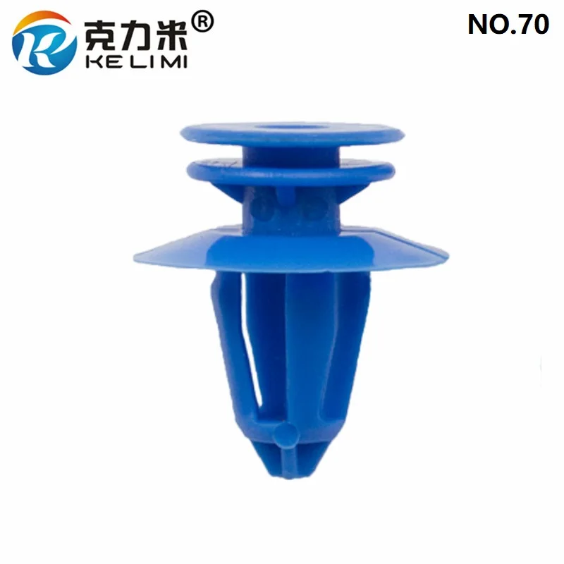 

KE LI MI 8mm Auto Interior Door Card Trim Panel Retainer Rivets Blue Universal Car Garnish