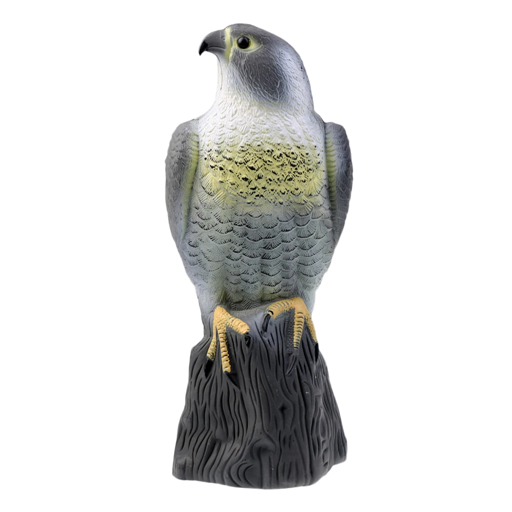 PE Life-like Fake Realistic Eagle Hunting Decoy Pest Control Bird Pigeon Scarer Scarecrow Hunting Decoy Garden Decoration