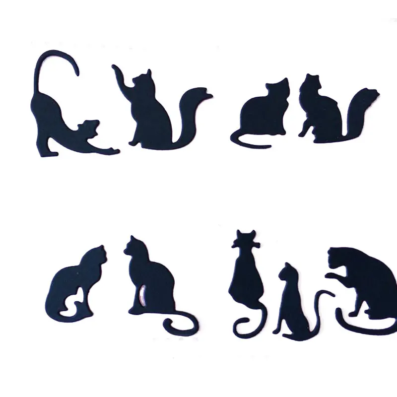 

9pcs/set Cats Metal Cutting Dies Scrapbooking craft Dies cuts paper art card making emboss stencil 82*75mm