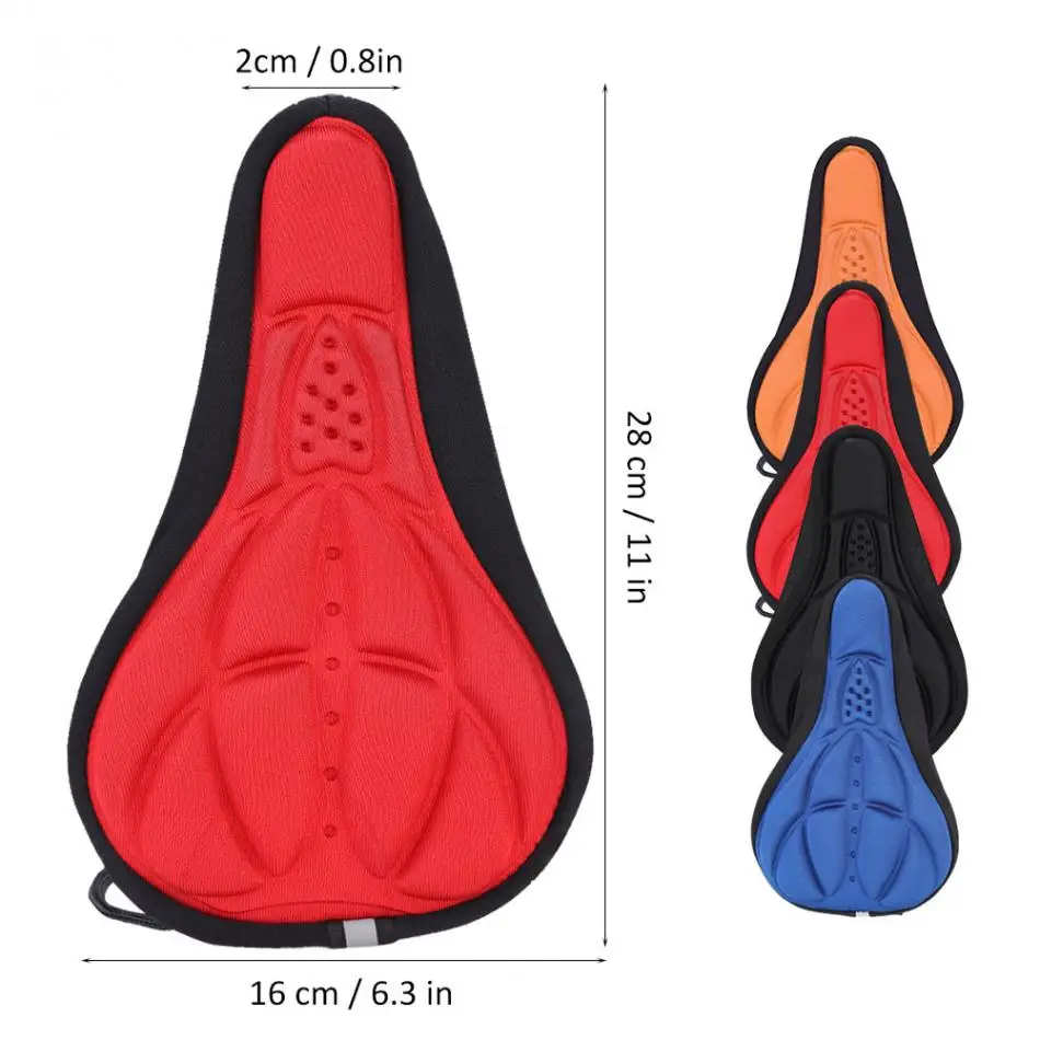 Чехол для сиденья велосипеда 3D мягкая Толстая велосипедная подушка для велосипедного велосипеда губчатый коврик для седла для MTB шоссейного велосипеда