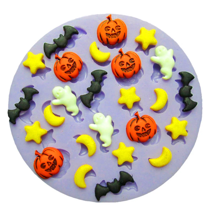 DIY Pumpkin Silicone Fondant Sugar Candy Cake Decor Mold Chocolate Baking Mould