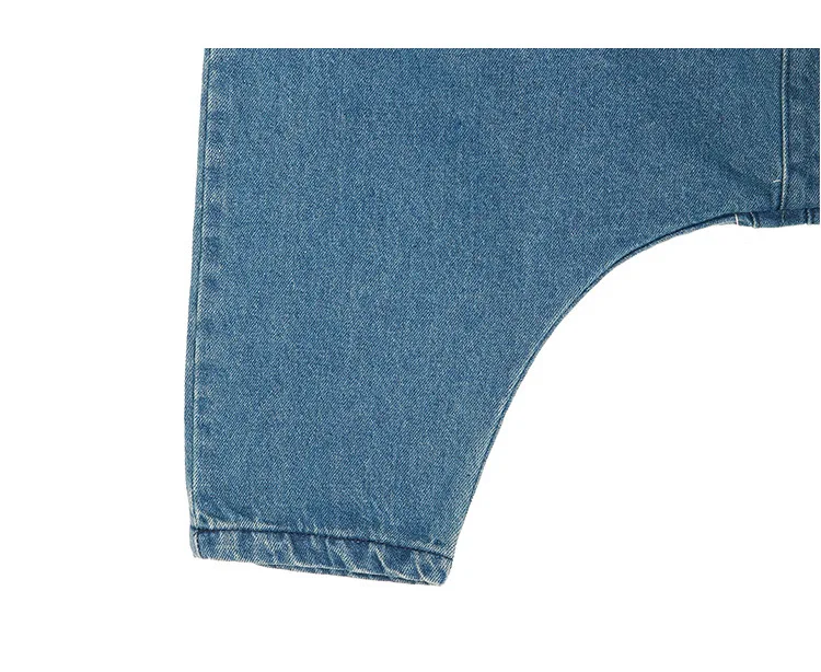 [EAM] новые весенние синие джинсовые свободные длинные штаны с высокой эластичной талией, модные женские брюки JI490