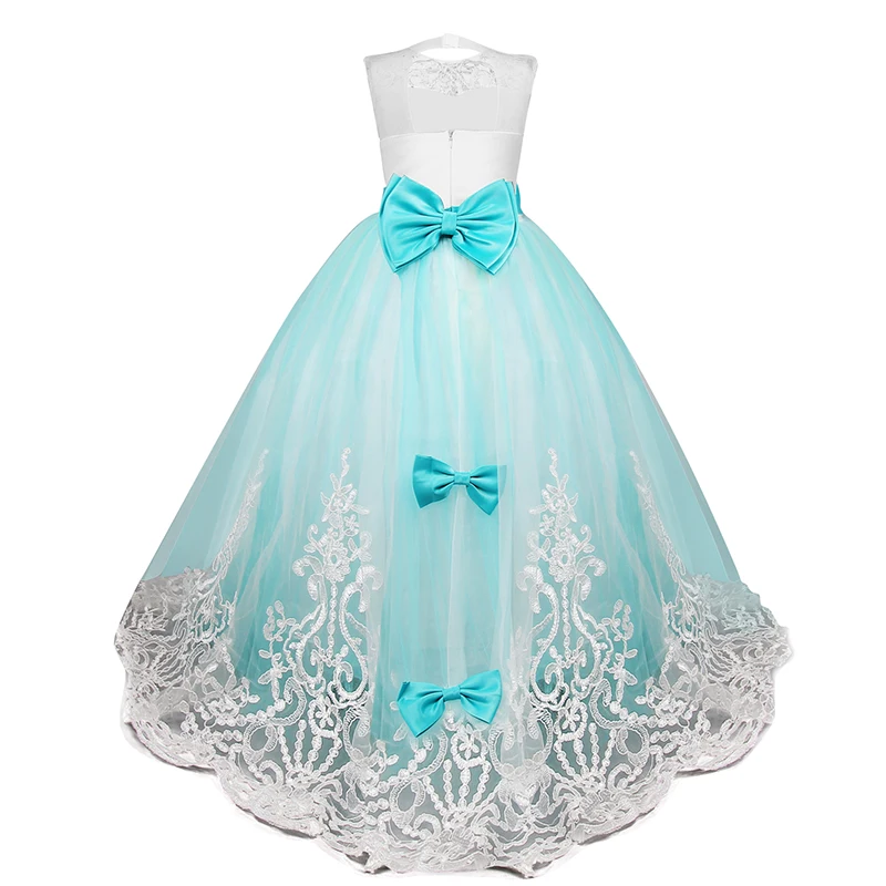 Элегантное свадебное платье с жемчужными лепестками для девочек, праздничное платье принцессы с фатиновой юбкой для девочек 6, 7, 8, 9, 10, 11, 12, 13, 14 лет