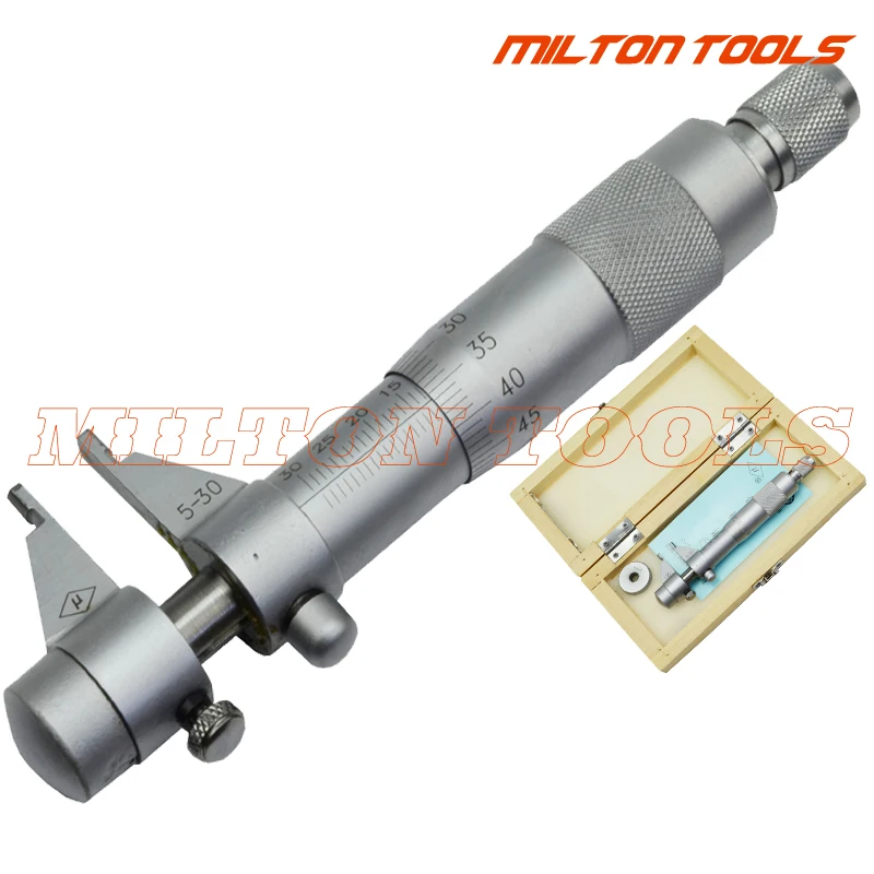 

5-30mm Inside Micrometer Screw Gauge Metric Internal Micrometers Carbide Measuring Tools
