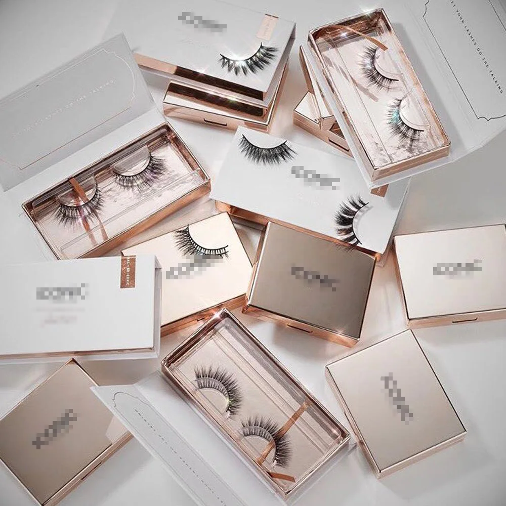 

100pcs High grade false eyelashes box customization gift box packging customization can be printed LOGO many colors and sizes