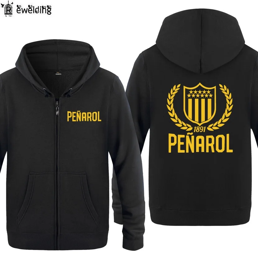 

Zipper Hoodies Club Atletico Penarol Uruguay Manyas Mens Hoodie Fleece Long Sleeve Man's Jacket Sweatshirt Coat Tracksuit S-3XL