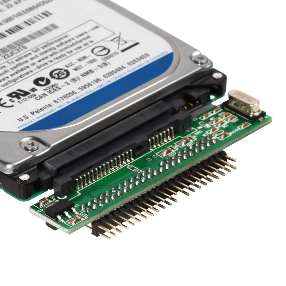 2.5 Inch HDD SSD Serial ATA 7+15P Female to 44 Pin Male PATA IDE Port Adapter Card 2.5\