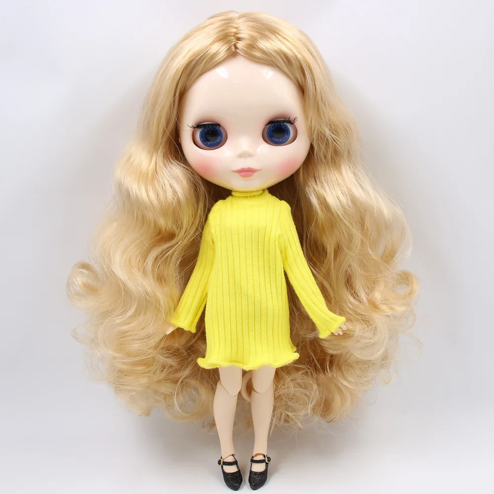 Sofia – Premium Custom Neo Blythe Doll with Blonde Hair, White Skin & Shiny Cute Face 2
