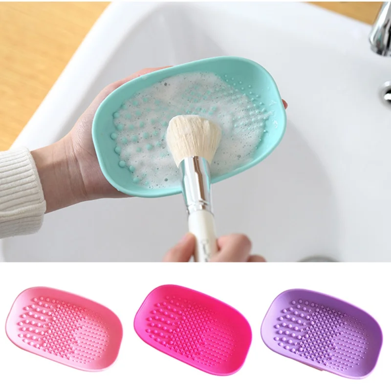 

Silicone Brush Cleaner Cosmetic Make Up Washing Brush Gel Cleaning Mat Foundation Makeup Brush Cleaner Pad Tool maquiagem