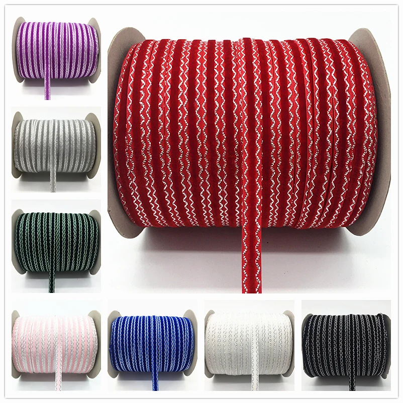 

5 Yards 3/8"(10mm) Velvet Ribbon Wedding Party Decoration Handmade Ribbon Gift Wrapping Hair Bowknot DIY Christmas Ribbon #RD10