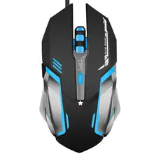 2017 3000 DPI USB Wired Professional Gaming Mouse Programmable 6 Buttons 4 ccolors Breathing LED