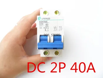 

DC 2P 40A Circuit breaker MCB 2 Poles Solar Energy Photovoltaic PV Mini DC Circuit Breaker antiflame rohs